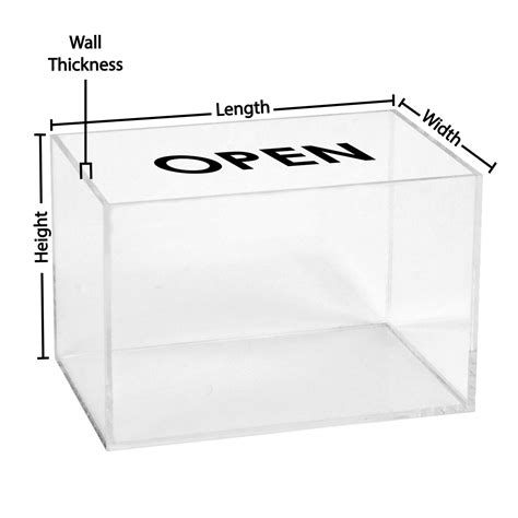 clear metal box acrylic|wall mount clear acrylic boxes.